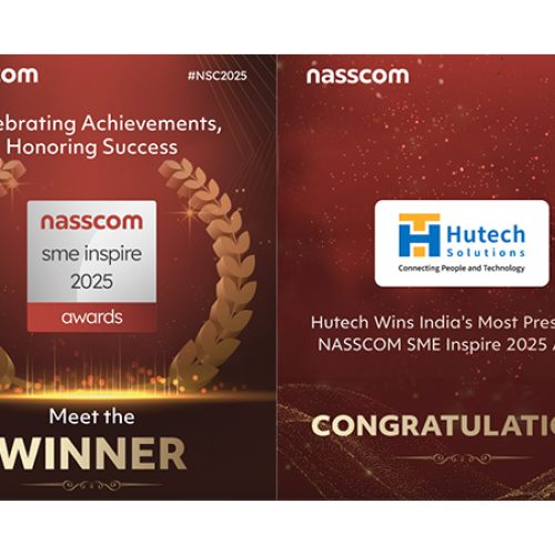 Hutech Solutions has been awarded the prestigious nasscom sme inspire award 2025!