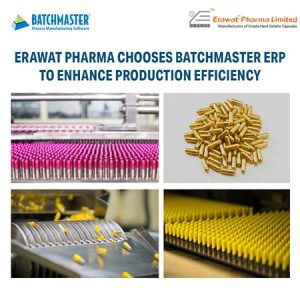 Central India’s Leading Pharma Manufacturer, Erawat Pharma, Chooses BatchMaster ERP to Enhance Production Efficiency